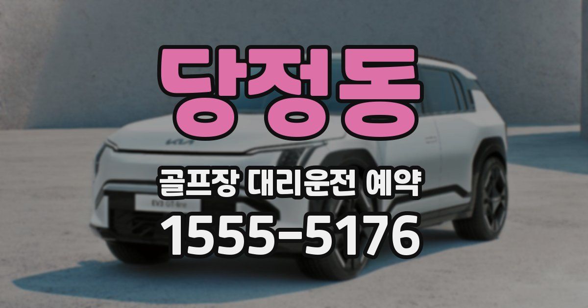 당정동 골프장 대리운전 예약
