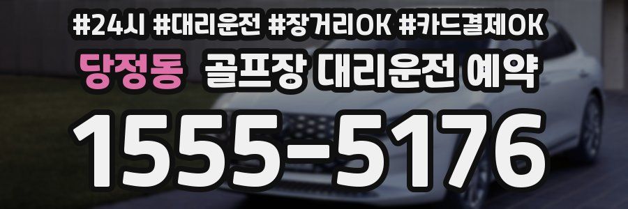 당정동 골프장 대리운전 예약