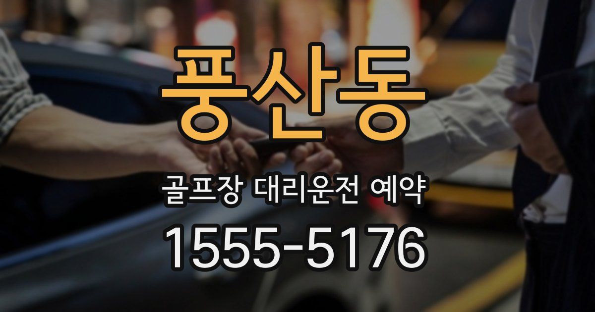 풍산동 골프장 대리운전 예약
