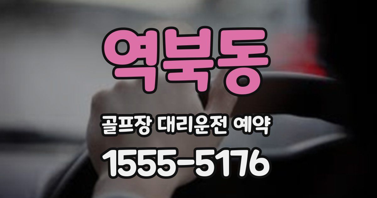 역북동 골프장 대리운전 예약