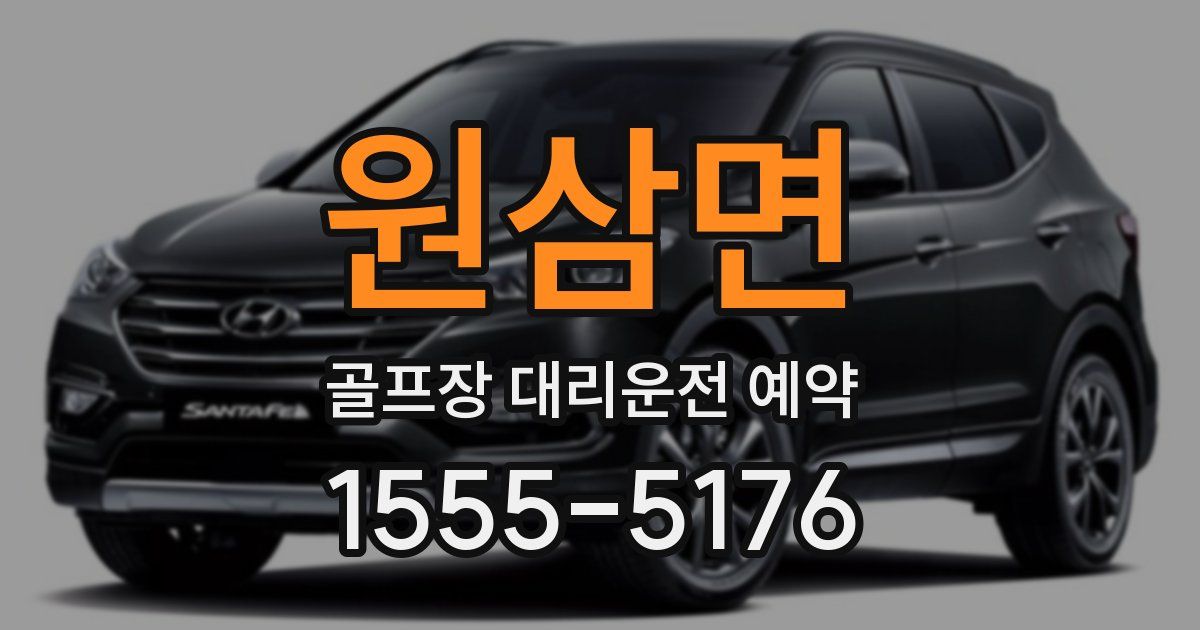 원삼면 골프장 대리운전 예약