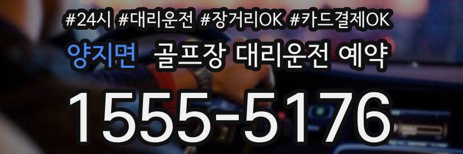 양지면 골프장 대리운전 예약