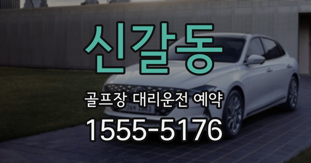 신갈동 골프장 대리운전 예약