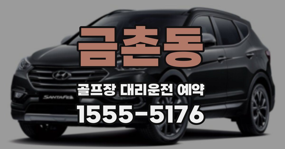 금촌동 골프장 대리운전 예약