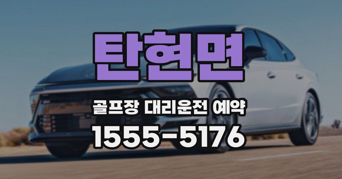 탄현면 골프장 대리운전 예약