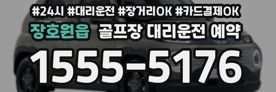 장호원읍 골프장 대리운전 예약