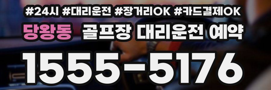 당왕동 골프장 대리운전 예약