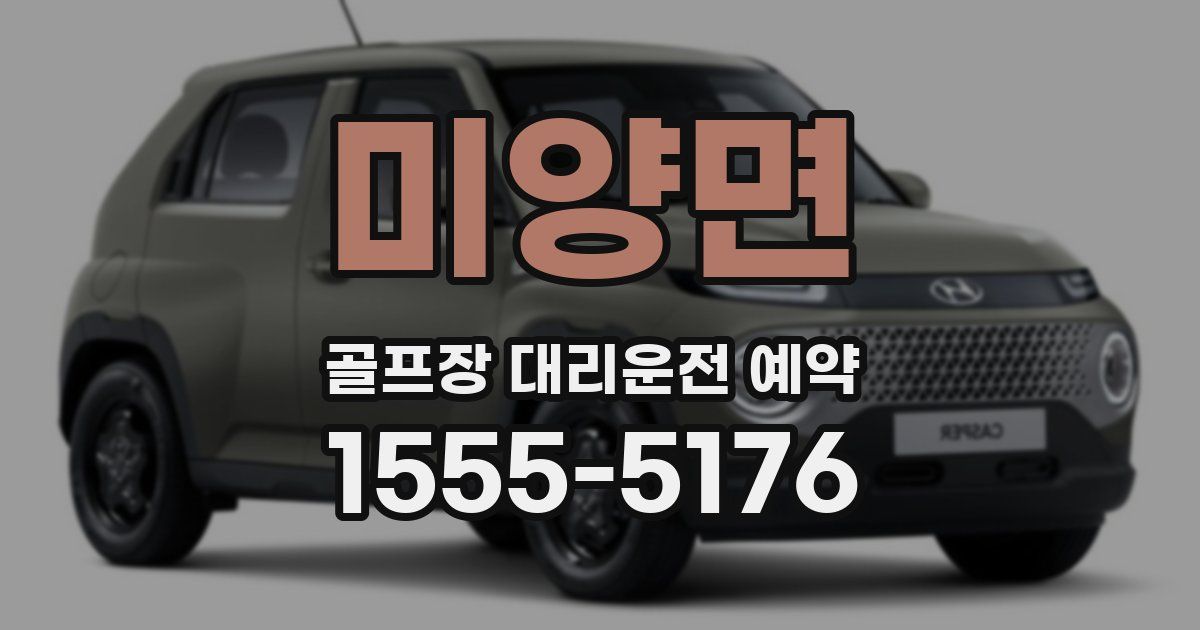 미양면 골프장 대리운전 예약