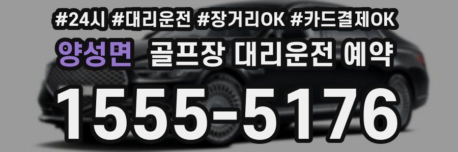 양성면 골프장 대리운전 예약