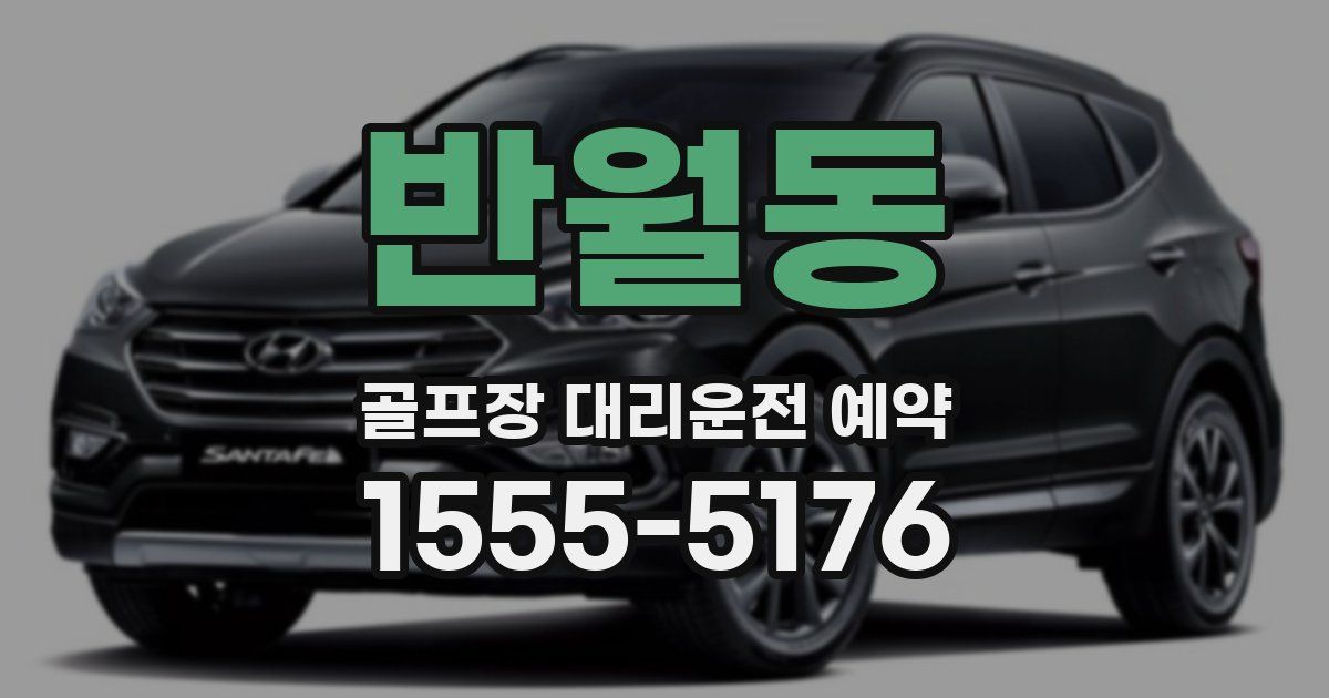 반월동 골프장 대리운전 예약