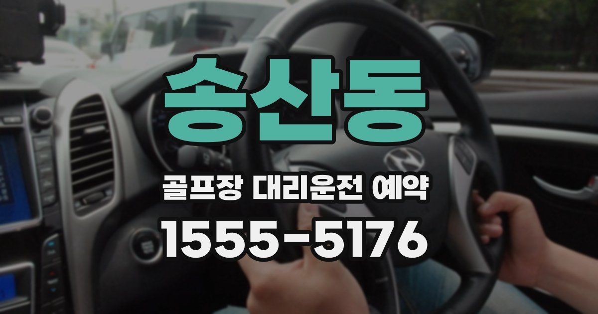 송산동 골프장 대리운전 예약