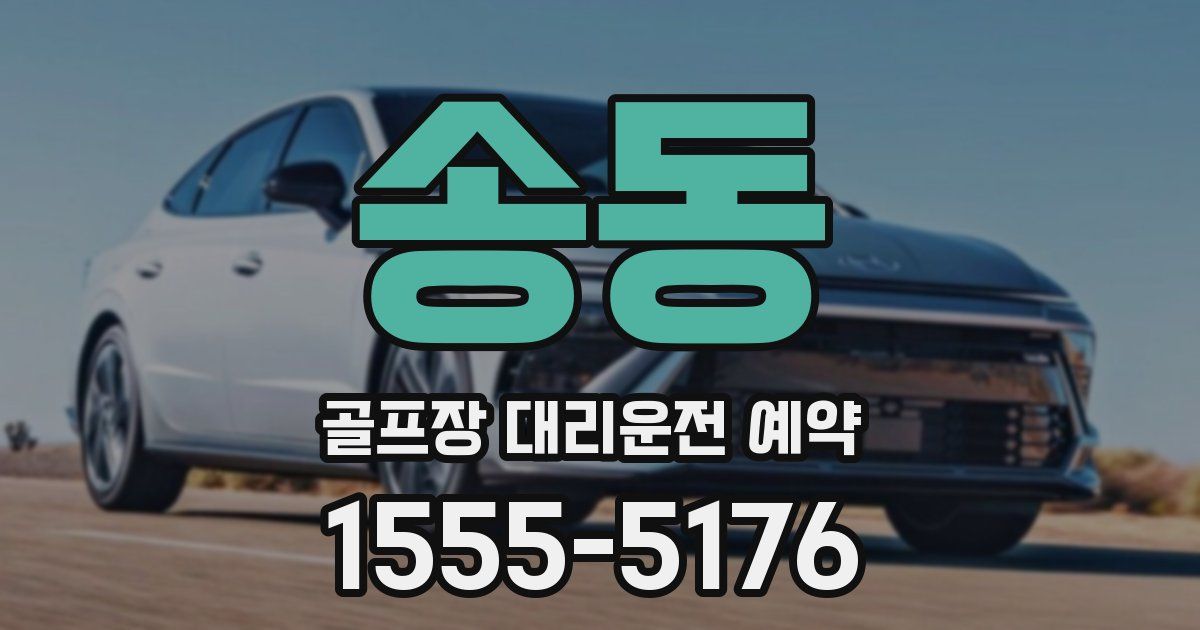 송동 골프장 대리운전 예약