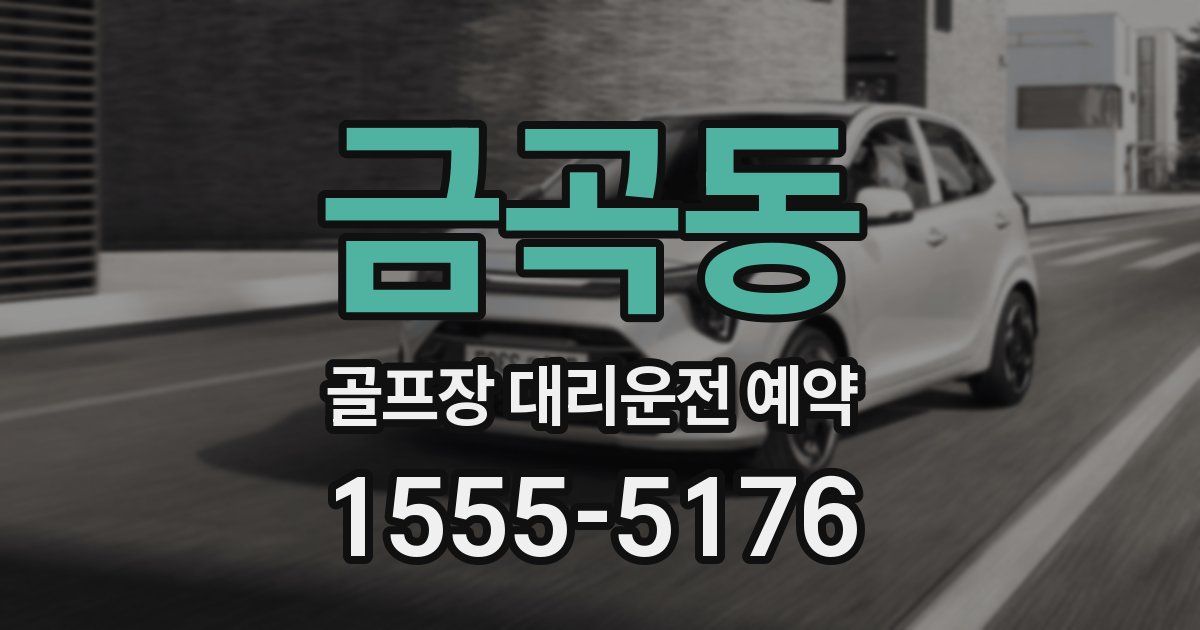 금곡동 골프장 대리운전 예약