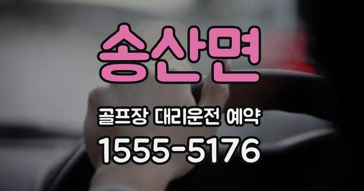 송산면 골프장 대리운전 예약