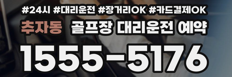 추자동 골프장 대리운전 예약