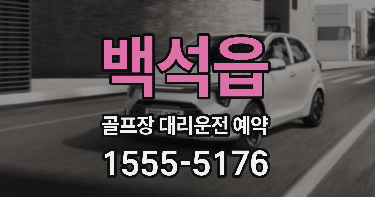 백석읍 골프장 대리운전 예약