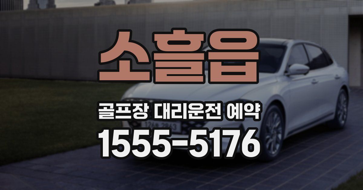 소흘읍 골프장 대리운전 예약