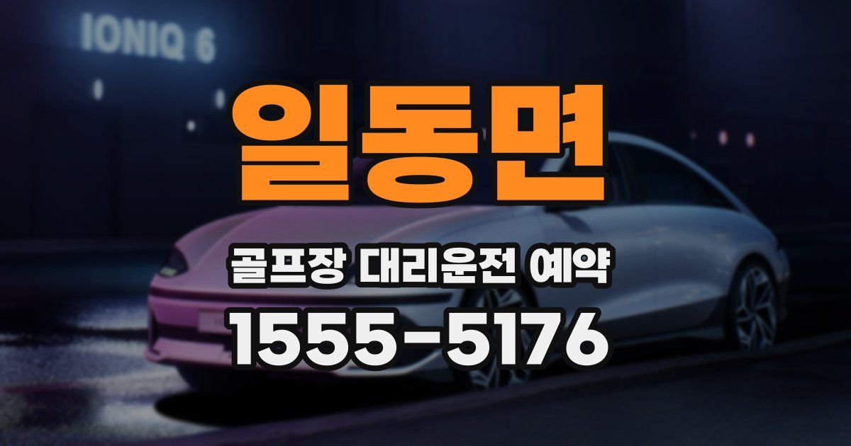 일동면 골프장 대리운전 예약