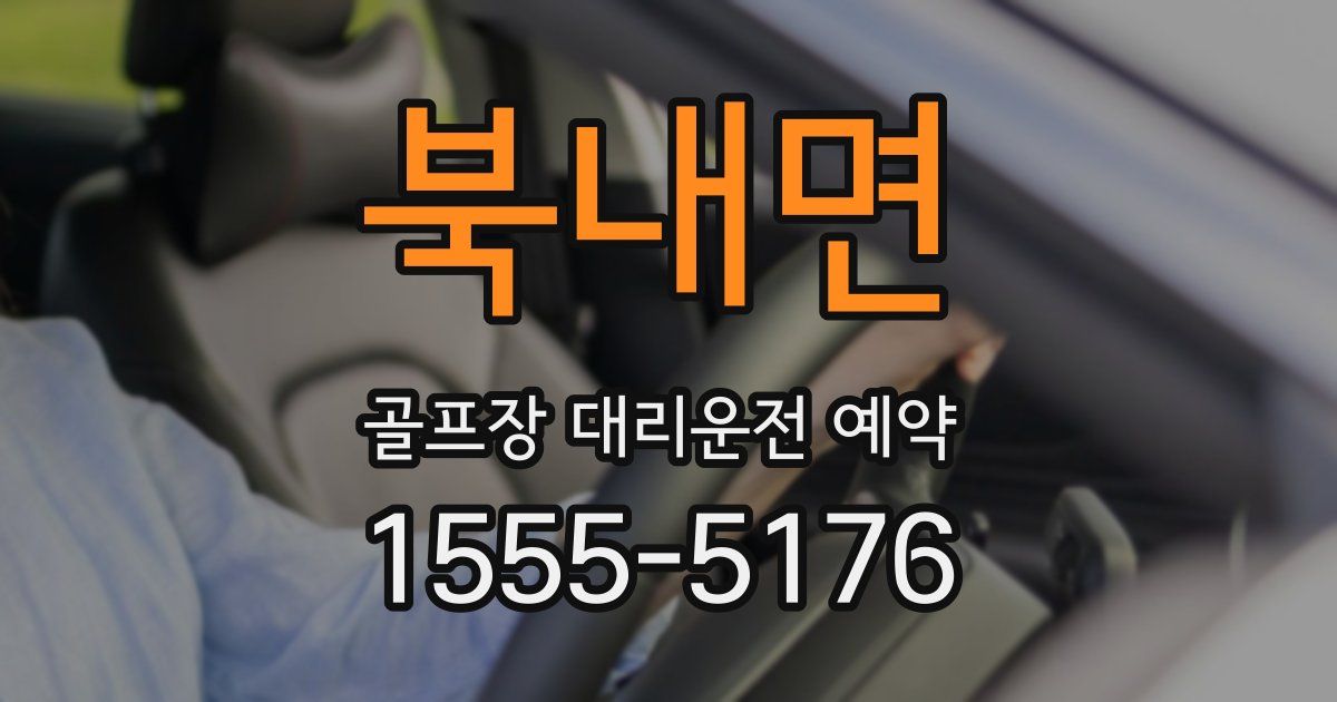 북내면 골프장 대리운전 예약
