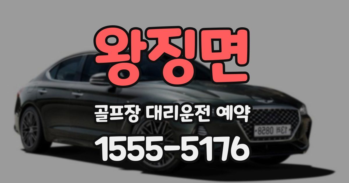 왕징면 골프장 대리운전 예약
