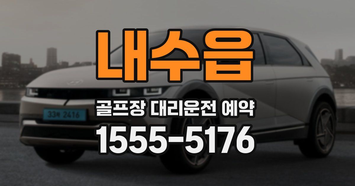 내수읍 골프장 대리운전 예약