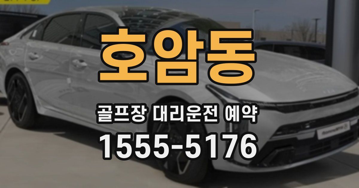 호암동 골프장 대리운전 예약