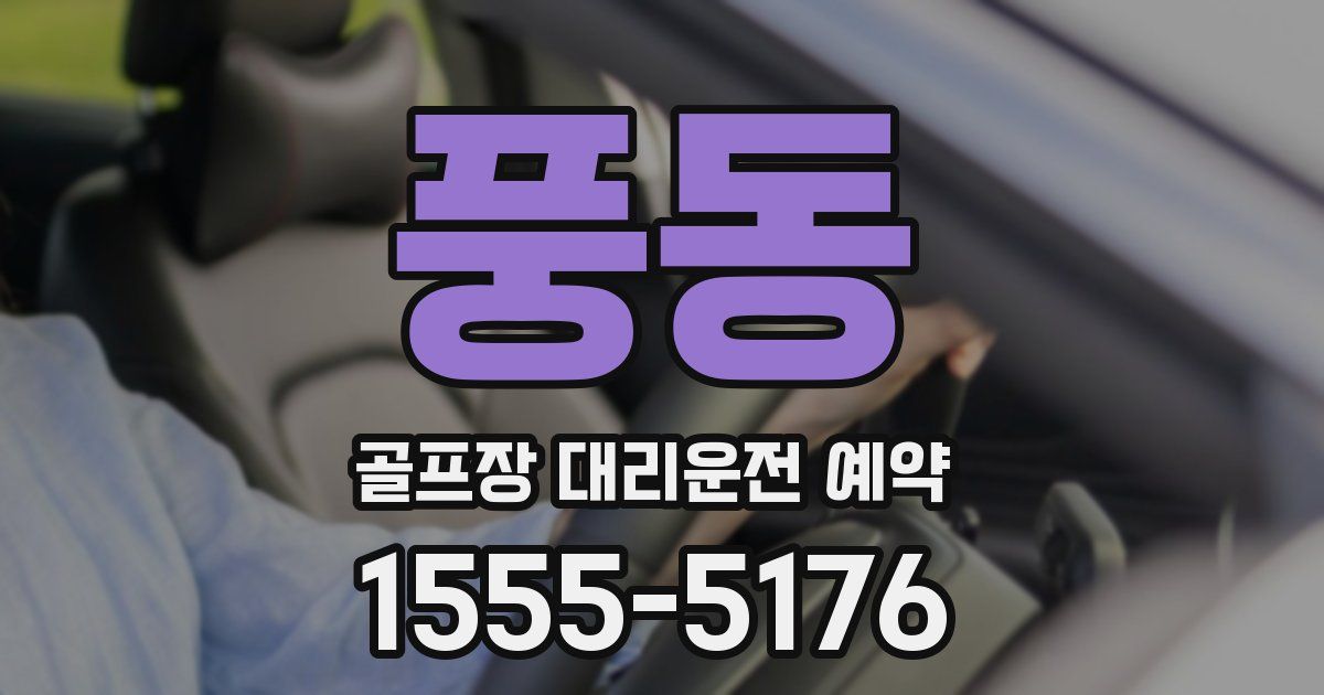 풍동 골프장 대리운전 예약