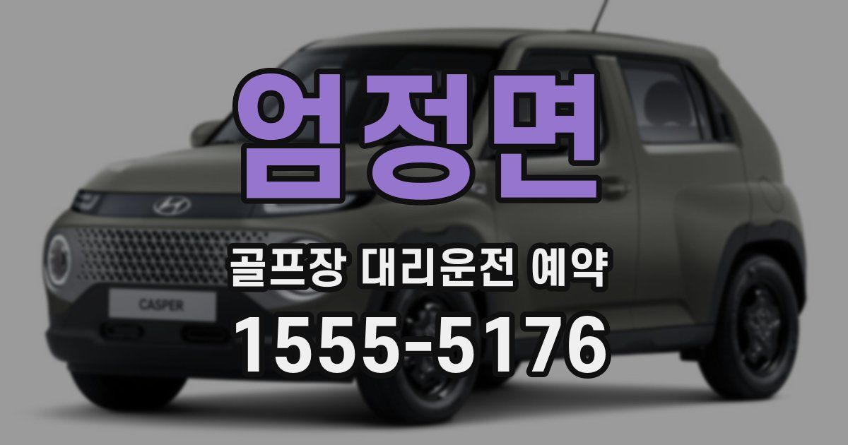 엄정면 골프장 대리운전 예약