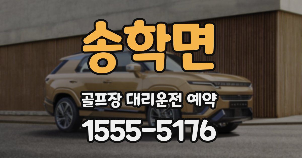 송학면 골프장 대리운전 예약