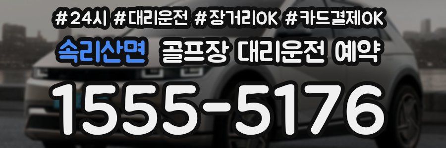 속리산면 골프장 대리운전 예약