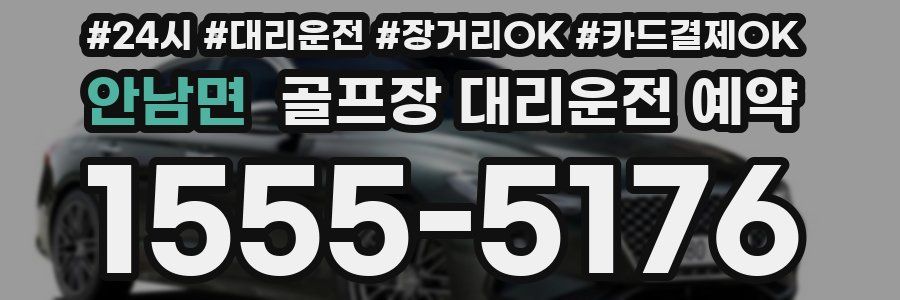 안남면 골프장 대리운전 예약