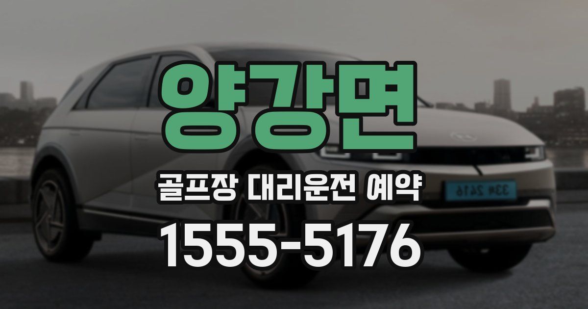 양강면 골프장 대리운전 예약
