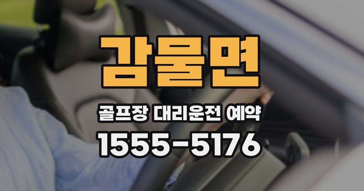 감물면 골프장 대리운전 예약