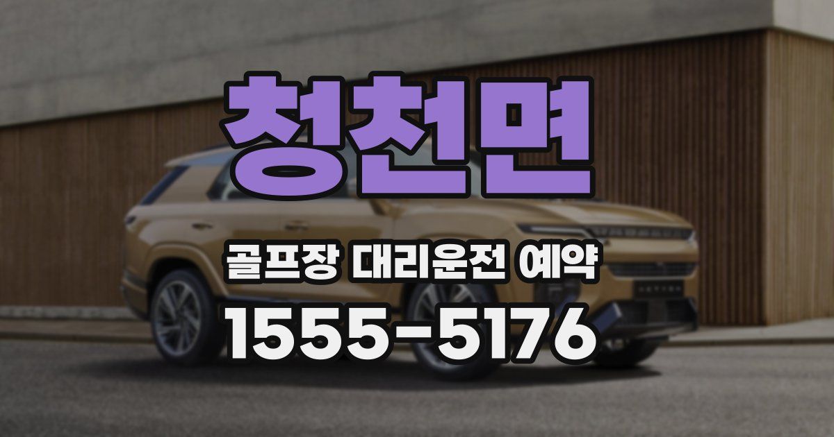 청천면 골프장 대리운전 예약