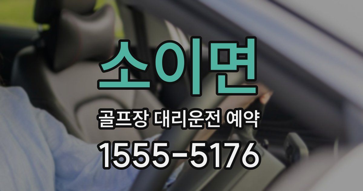 소이면 골프장 대리운전 예약