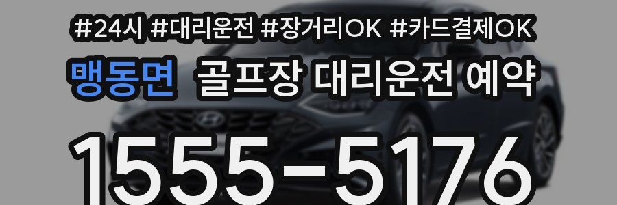 맹동면 골프장 대리운전 예약
