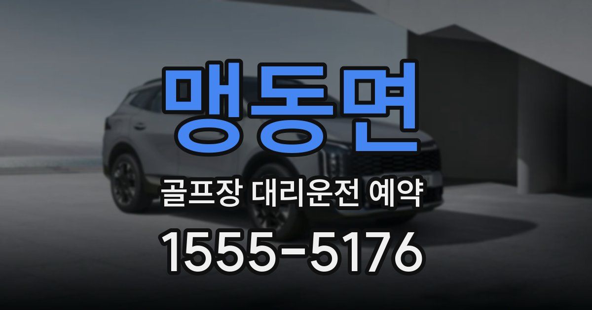 맹동면 골프장 대리운전 예약
