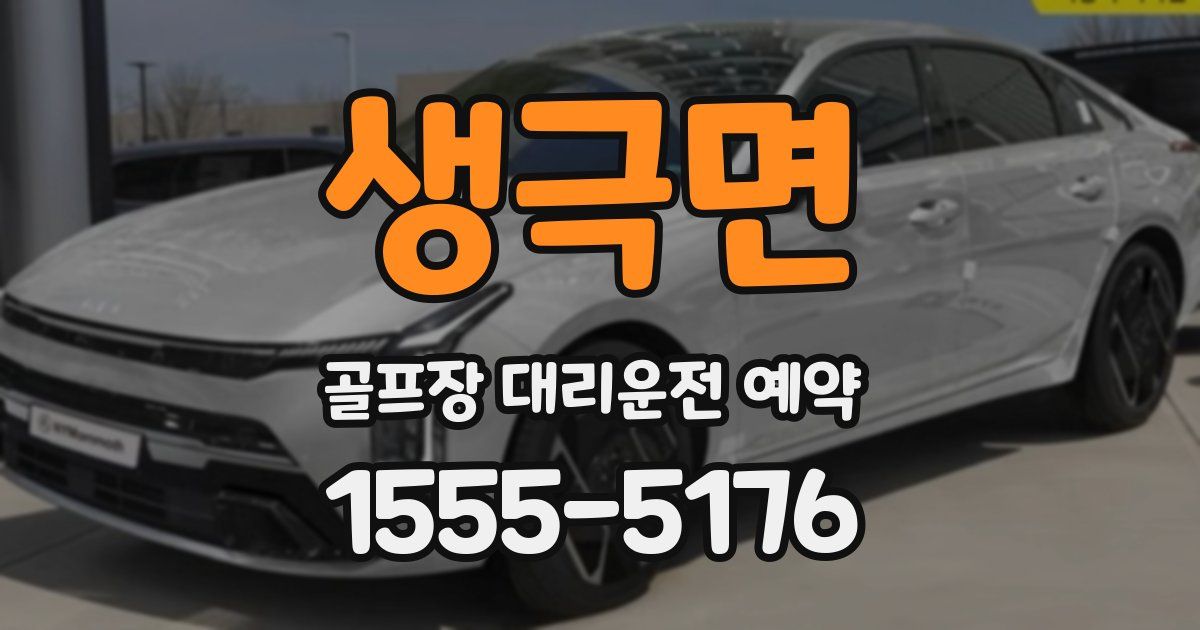 생극면 골프장 대리운전 예약