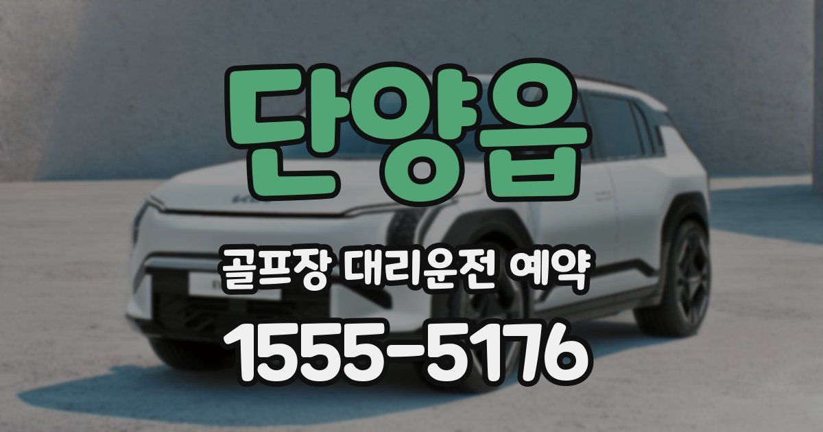 단양읍 골프장 대리운전 예약