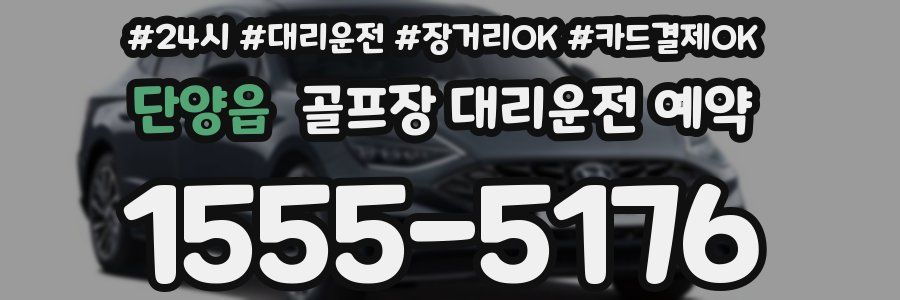 단양읍 골프장 대리운전 예약