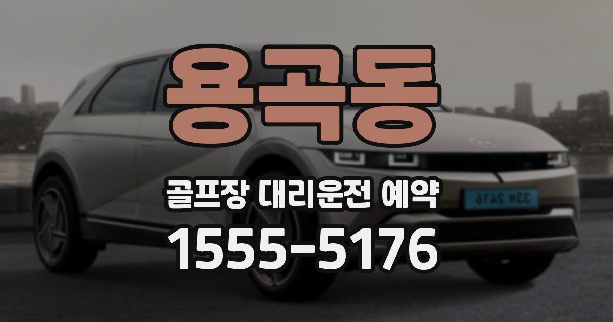 용곡동 골프장 대리운전 예약