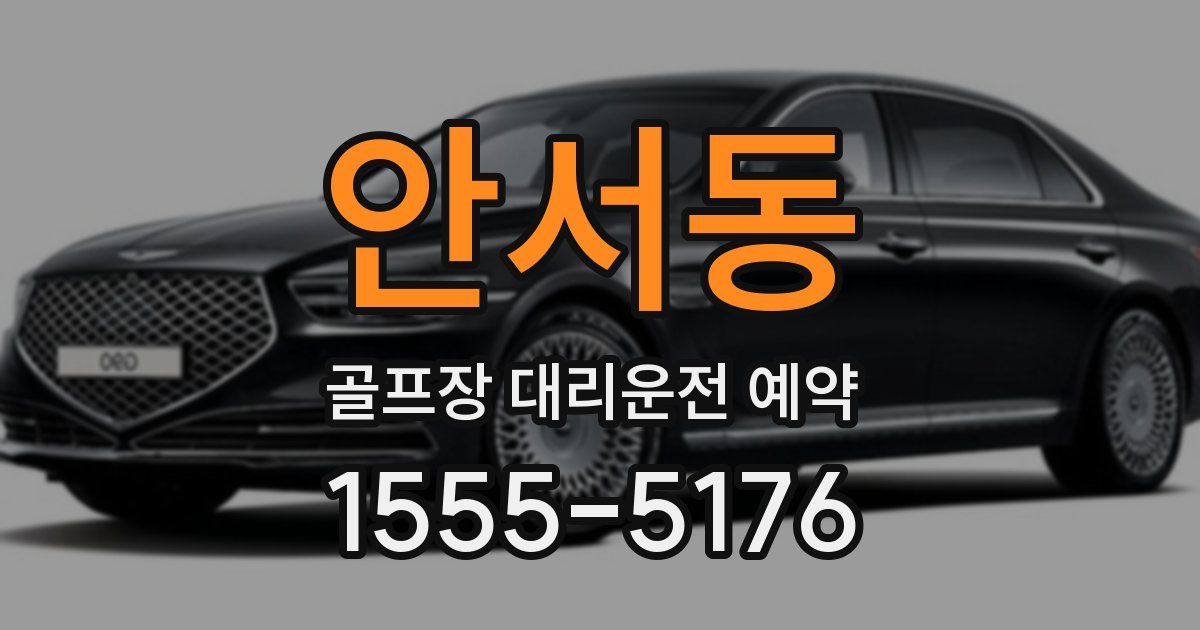 안서동 골프장 대리운전 예약