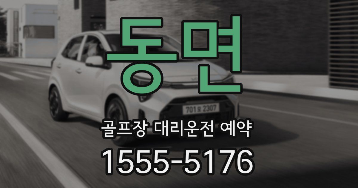 동면 골프장 대리운전 예약