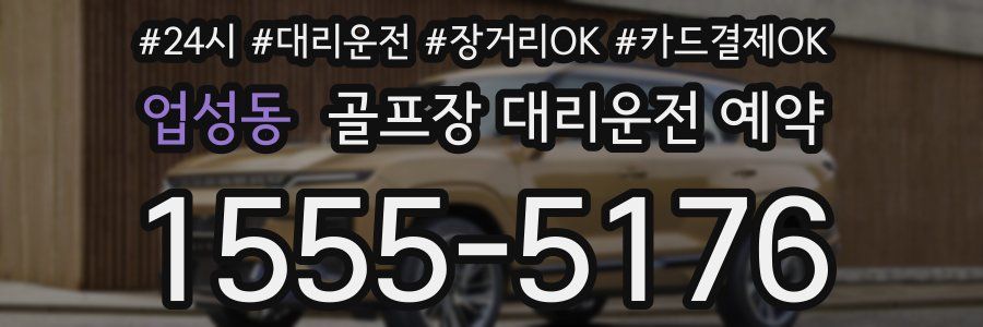 업성동 골프장 대리운전 예약