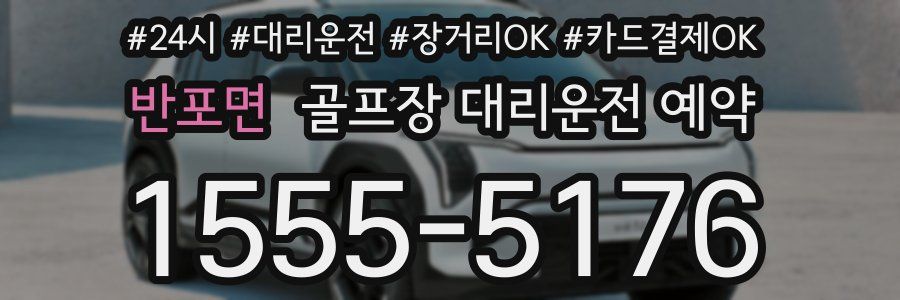 반포면 골프장 대리운전 예약