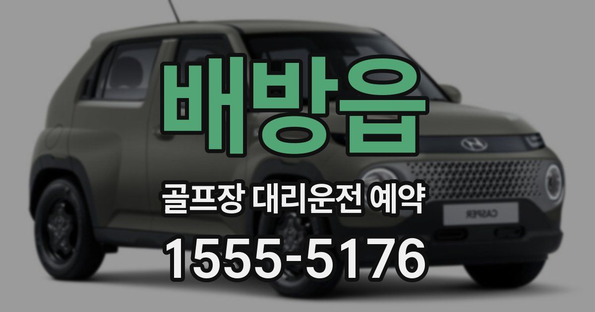 배방읍 골프장 대리운전 예약