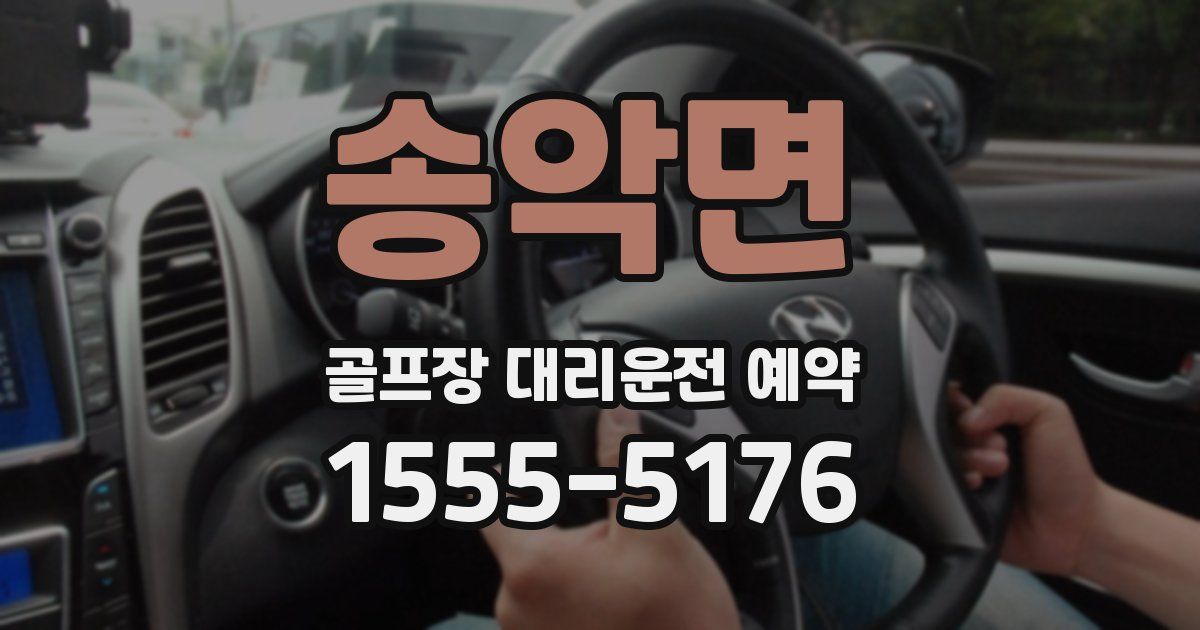 송악면 골프장 대리운전 예약