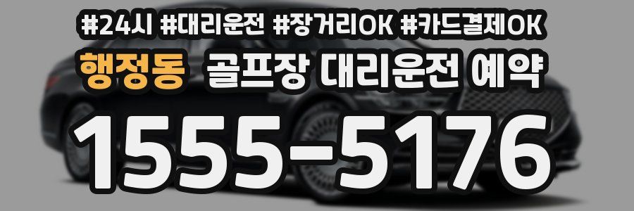행정동 골프장 대리운전 예약