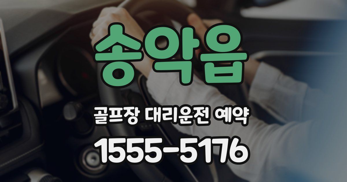 송악읍 골프장 대리운전 예약