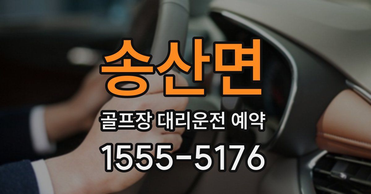 송산면 골프장 대리운전 예약